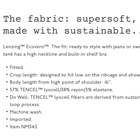 Variegated Rib Crop Tank in Stripe - Madewell - Small - Picture 4 of 9